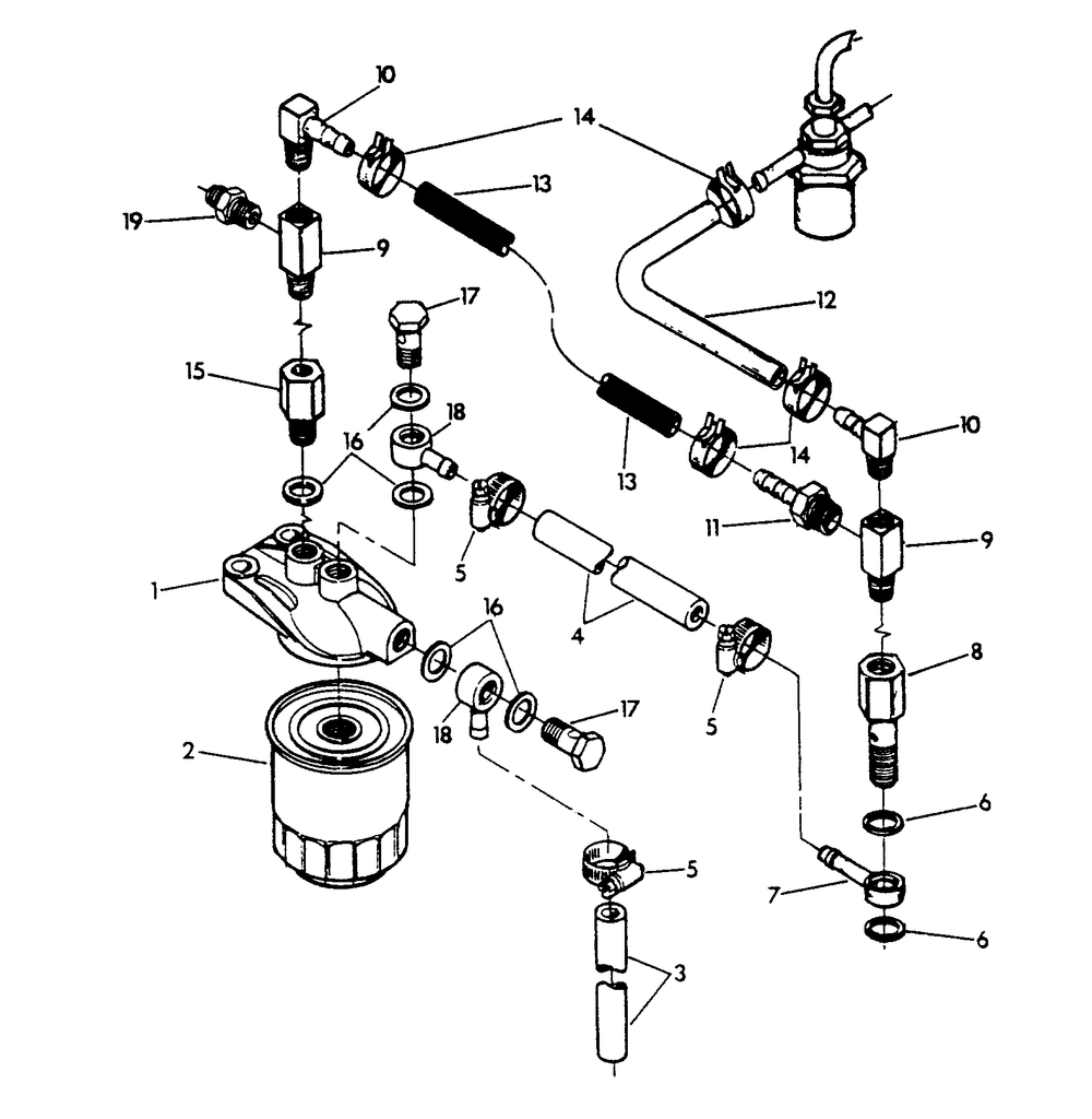 Fuel Supply Diagram and Parts List for 8950-2  Generac Generator