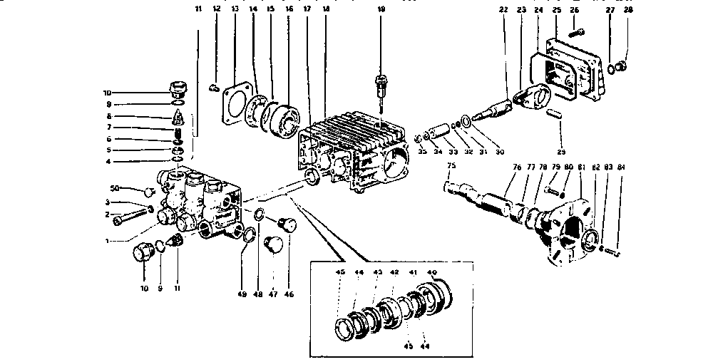 Pump Diagram and Parts List for 0606-4  Generac Pressure Washer