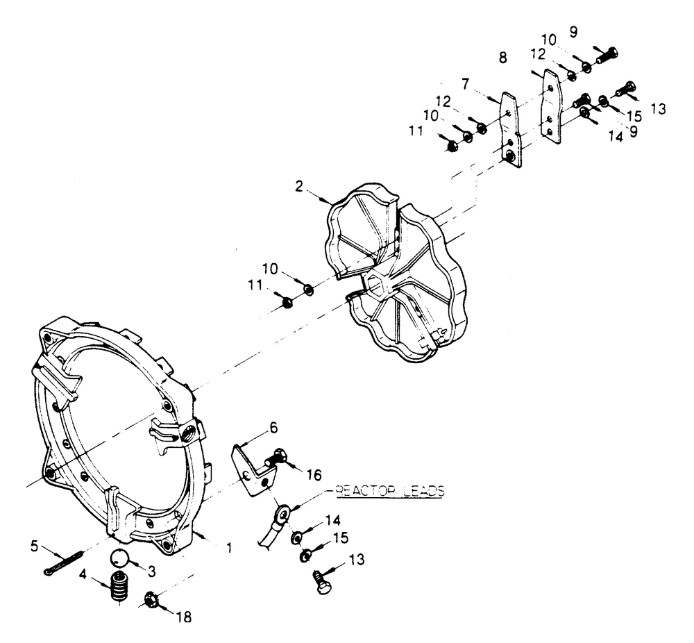 Amperage Selector Switch Diagram and Parts List for 1008-B  Generac Welder