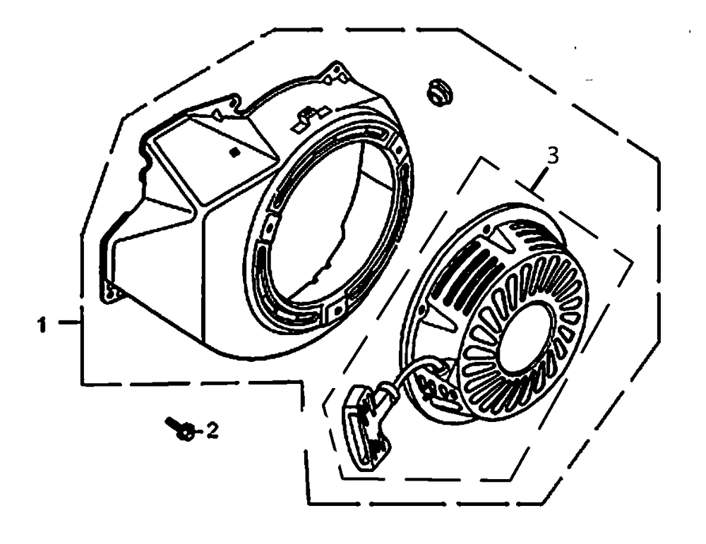 Starter Diagram and Parts List for 0060361 (7513143A - 7514582A)(2012) Generac Generator