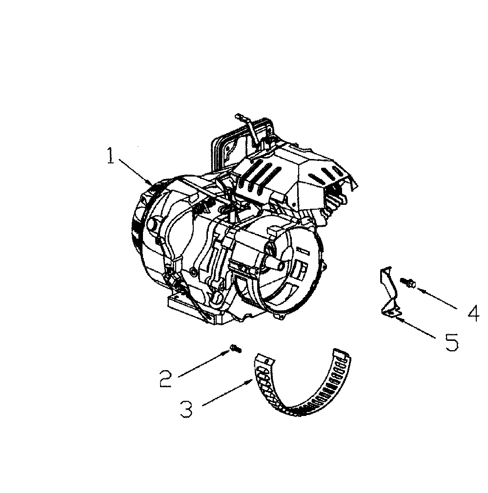 Engine Diagram and Parts List for 5939-6  Generac Generator