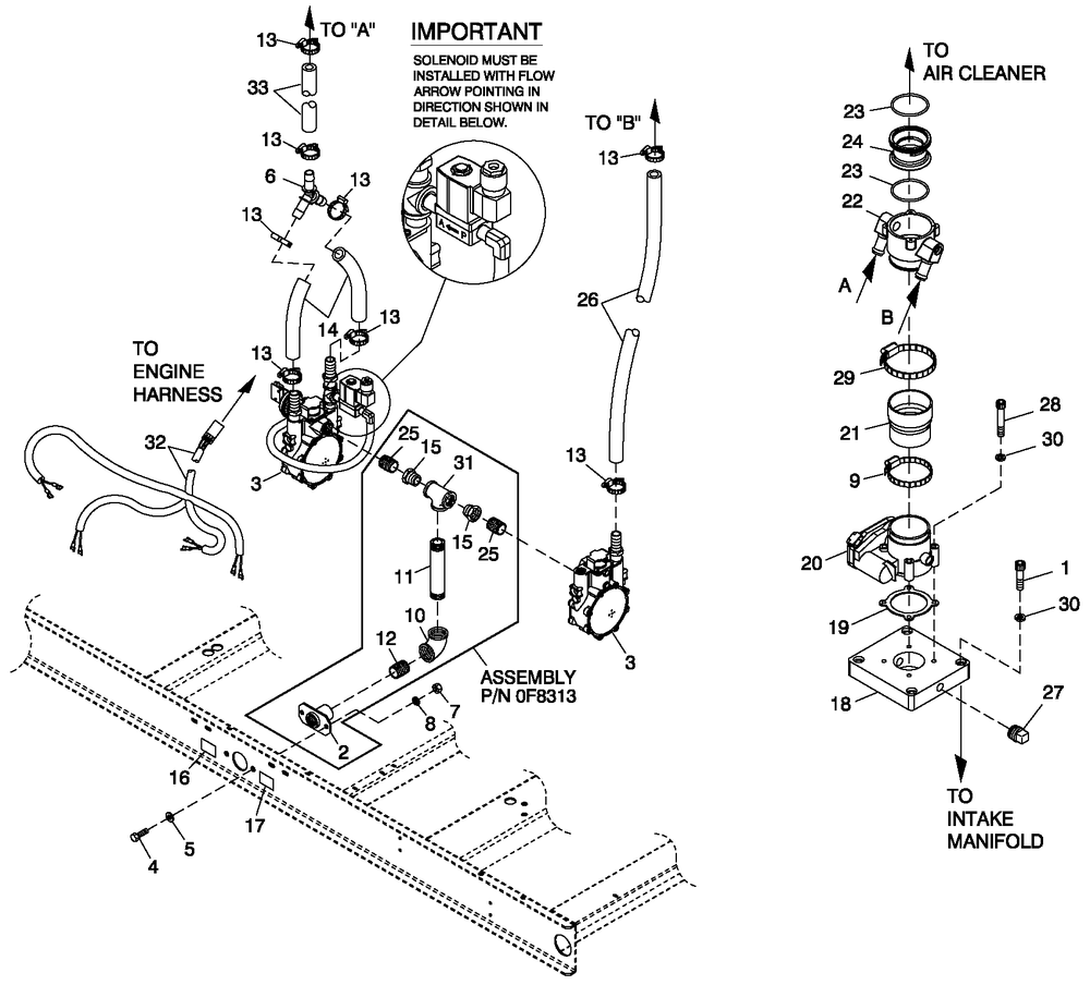 Ev Fuel System Ng 4.6l 80kw Diagram and Parts List for QT08046GNAN (5181125 - 5364473)(2009) Generac Generator