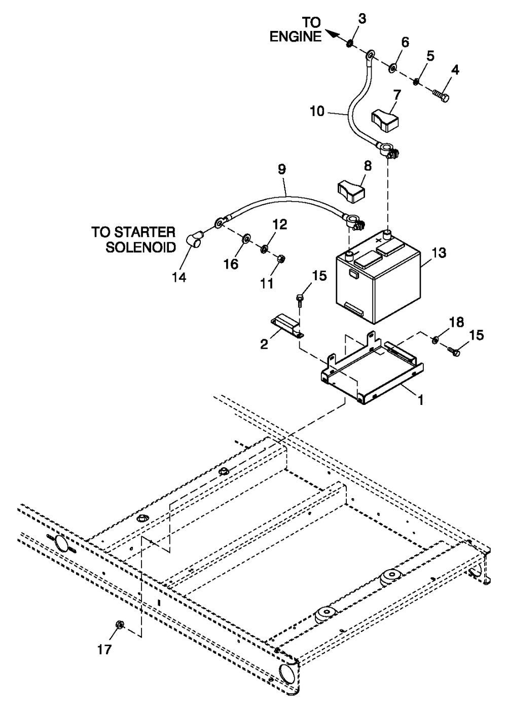 Battery 60kw C2 Diagram and Parts List for ET06024KNSX (5959464 - 6152116)(2010) Generac Generator