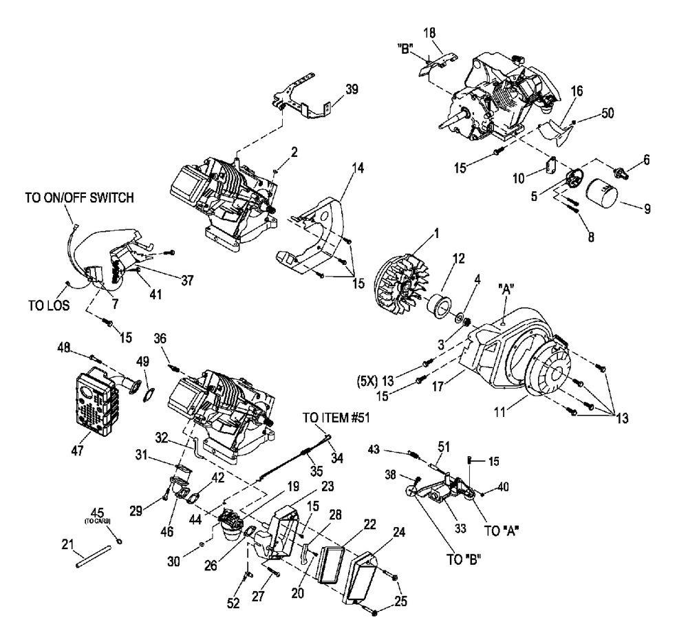 Ev, Xp 220cc With Evap Engine Trim (0j4160) Diagram and Parts List for XP4000 (8559766 - 8559769)(2013) Generac Generator