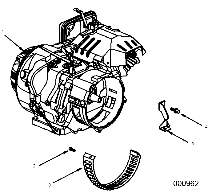 Engine Assembly Diagram and Parts List for 0069310 (9999124 - 10041326)(2015) Generac Generator