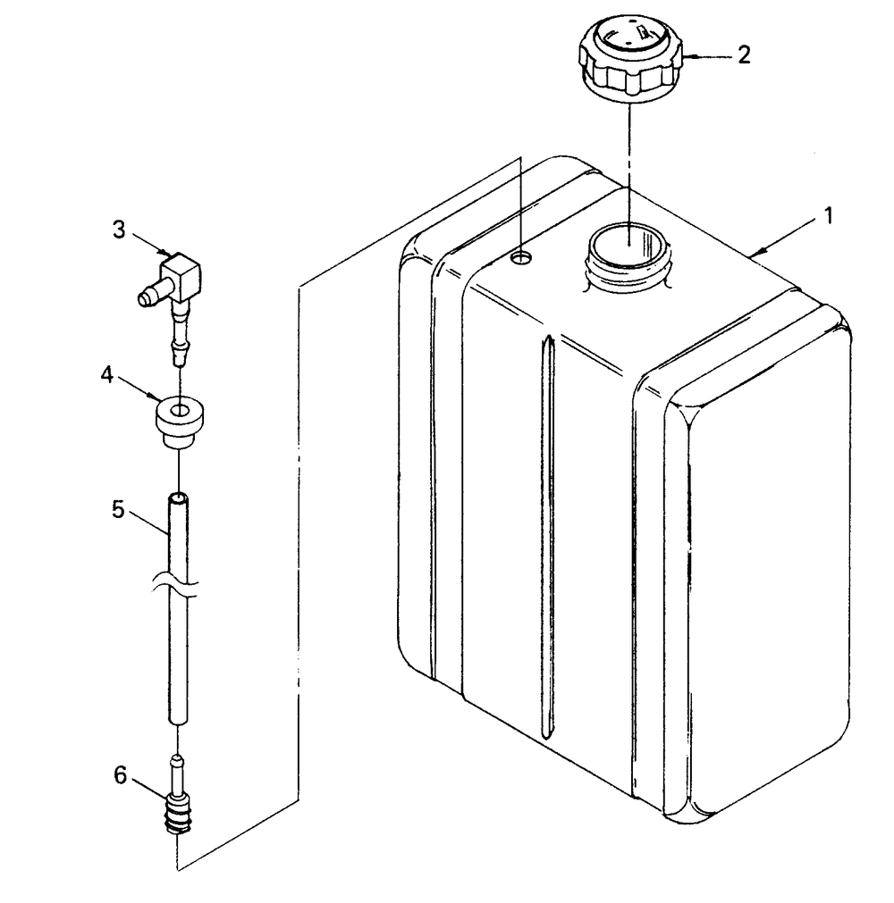Fuel Tank Diagram and Parts List for 8338-0  Generac Welder