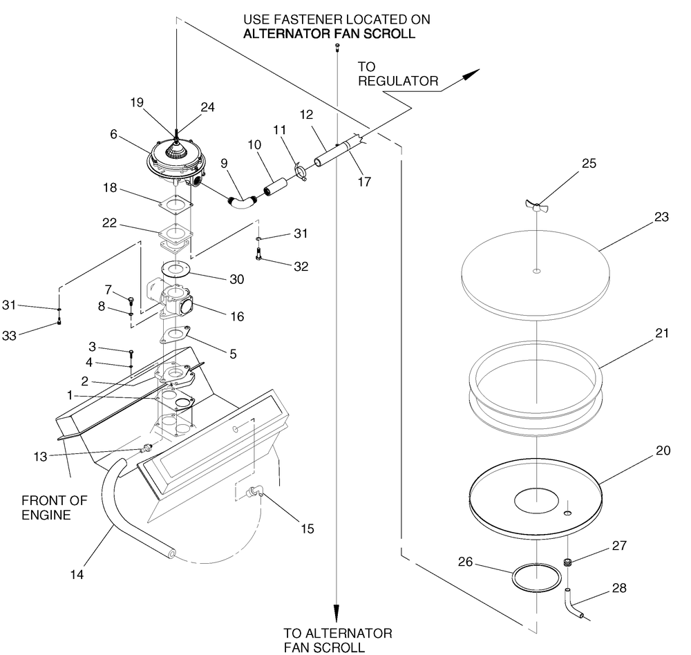 Ev Carb Guard/Emis 04626-0 Diagram and Parts List for 0046260 (3580746)(2001) Generac Generator