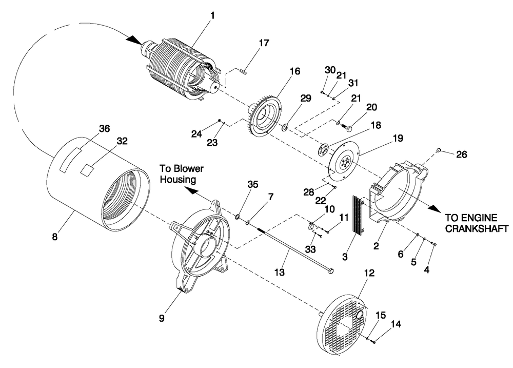 Fuel System Diagram and Parts List for 0047230 (3686341)(2014) Generac Generator