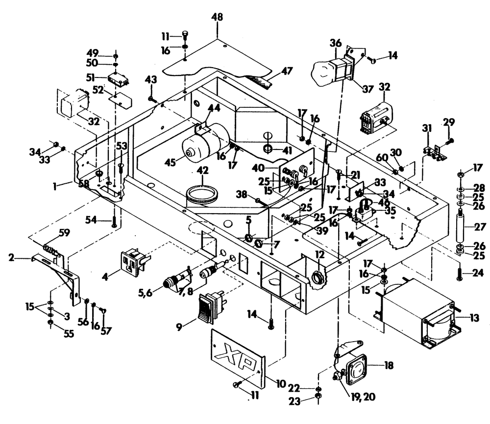 Blower Shroud Diagram and Parts List for 6121-1  Generac Generator