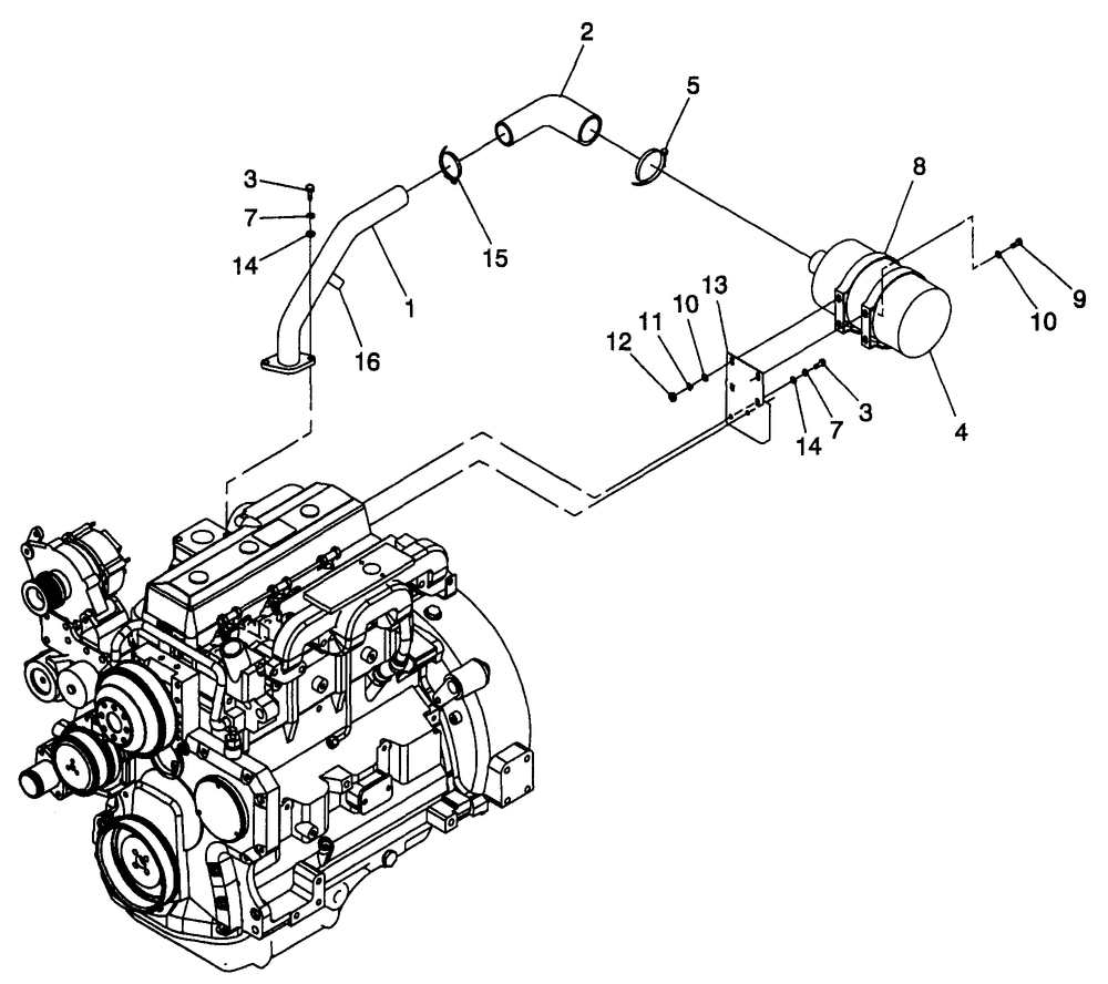 Air Cleaner Diagram and Parts List for 4059-0  Generac Generator