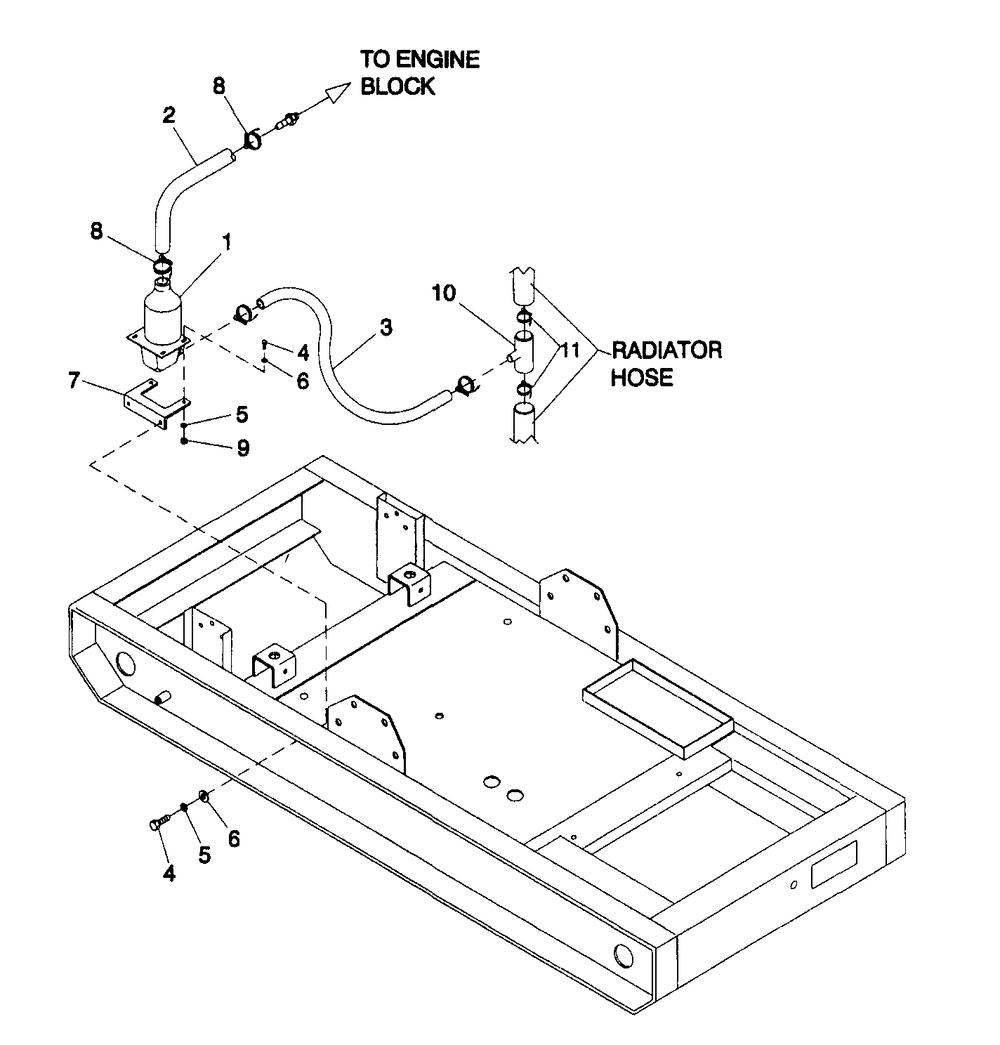 Block Heater Diagram and Parts List for 4365-1  Generac Generator