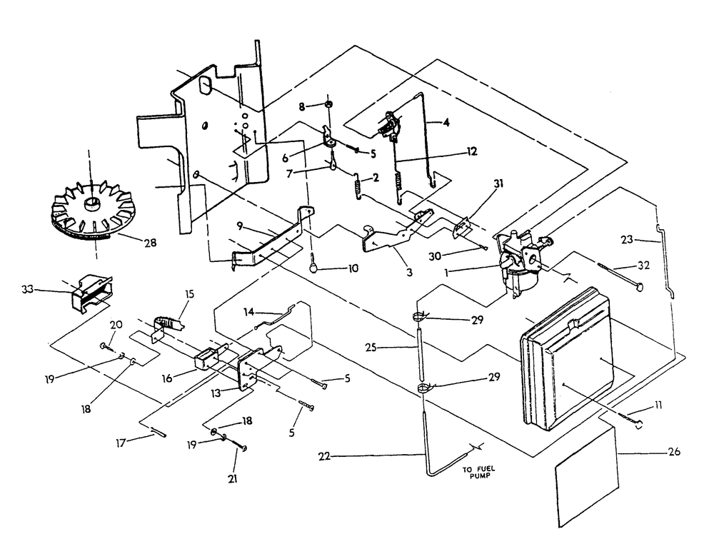 Carburetor Diagram and Parts List for 9600-0  Generac Generator