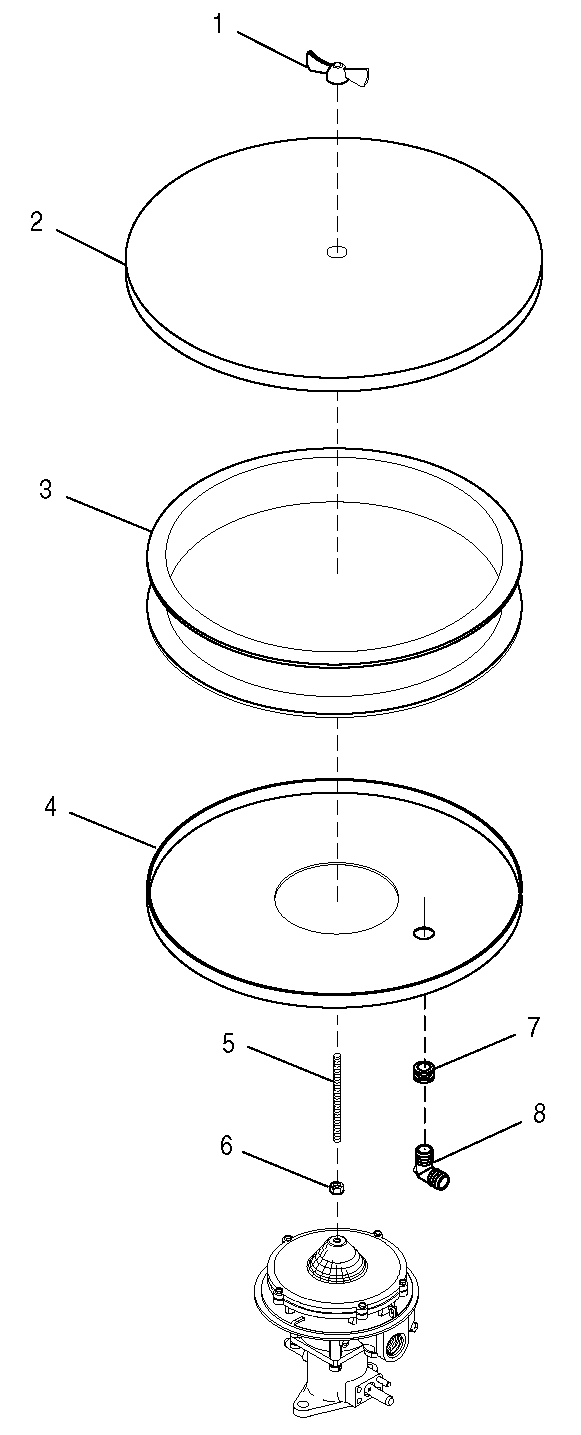 4.3l Air Cleaner Diagram and Parts List for 0047481 (3768061 - 3813080)(2003) Generac Generator