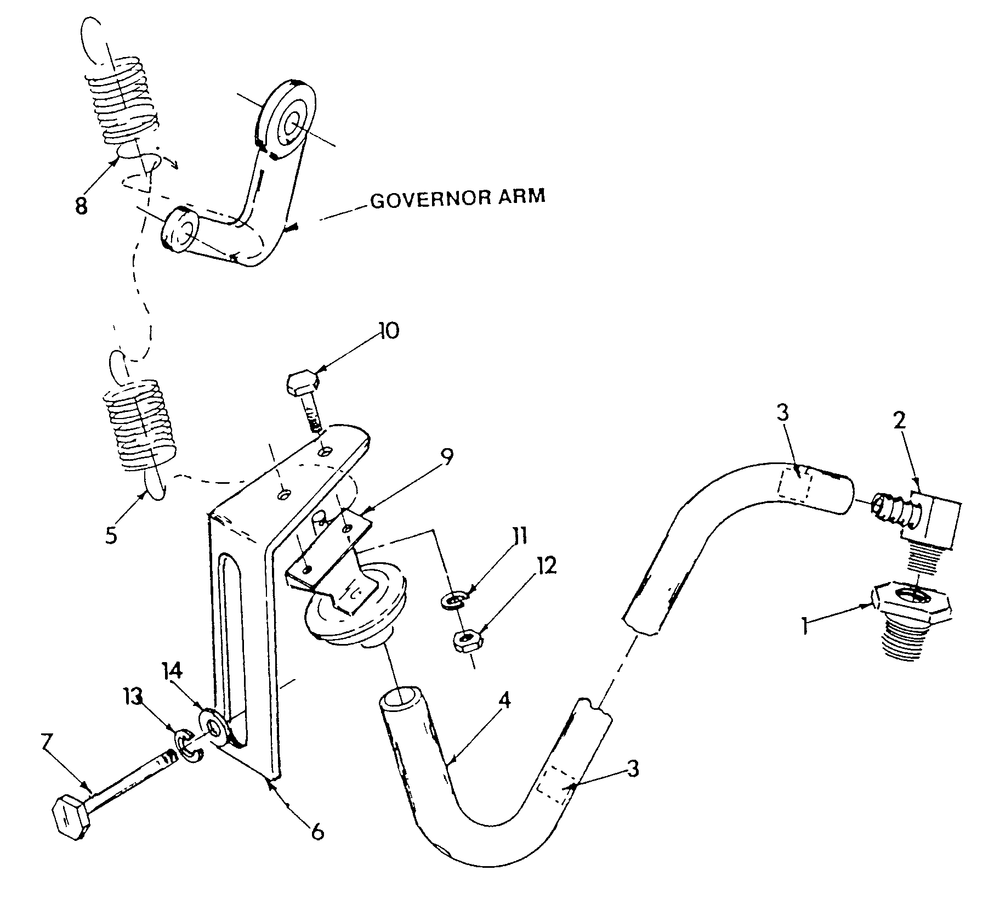 Vacuum Dash Pot Diagram and Parts List for 9303-3  Generac Generator