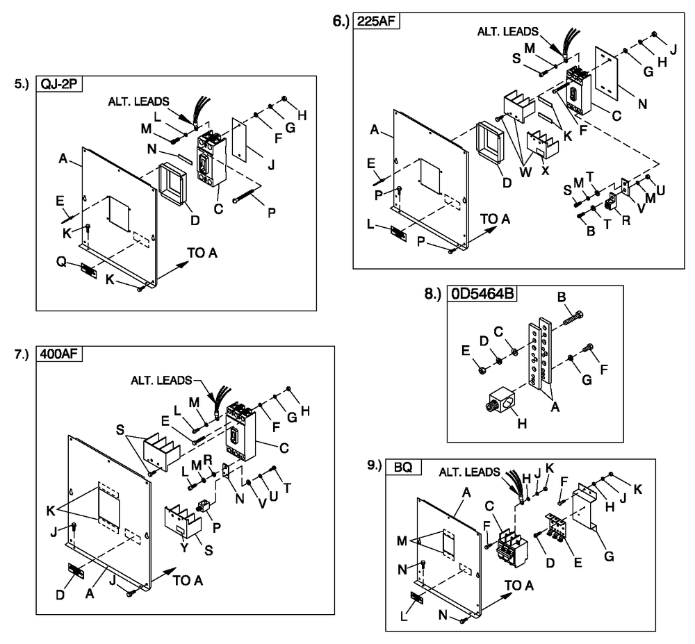 Cpl C2 And C4 Flex Hsb Diagram and Parts List for 0053880 (484073)(2014) Generac Generator