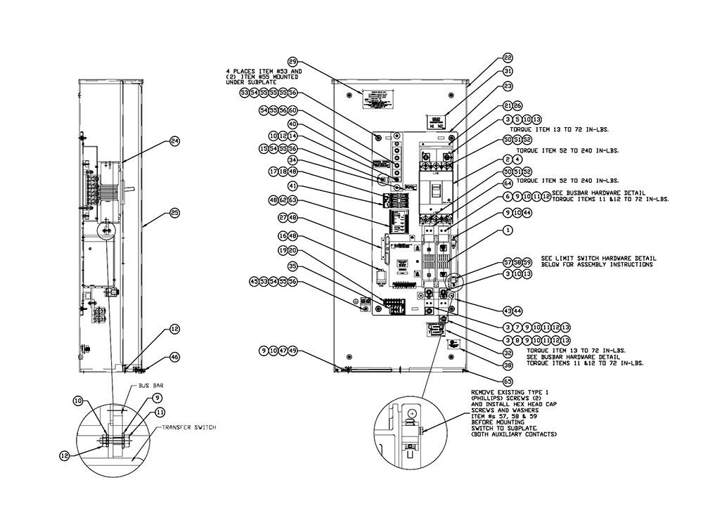 Fig-0 Diagram and Parts List for RTSD400A3  Generac Generator