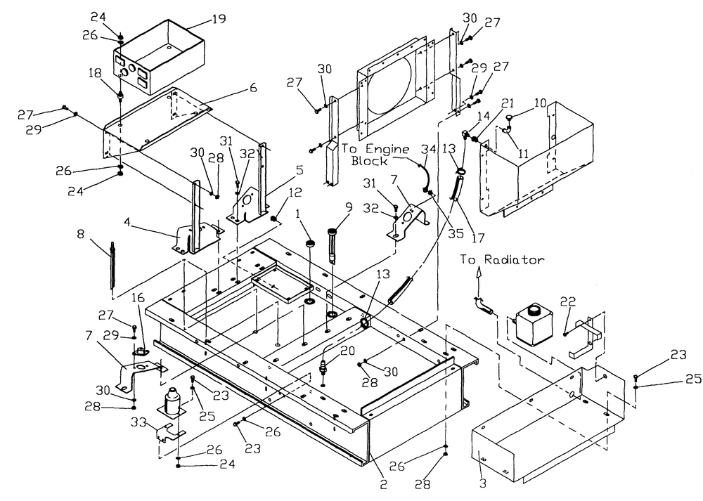 50 Gallon Base Diagram and Parts List for 0965-0 Gr8 Generac Generator
