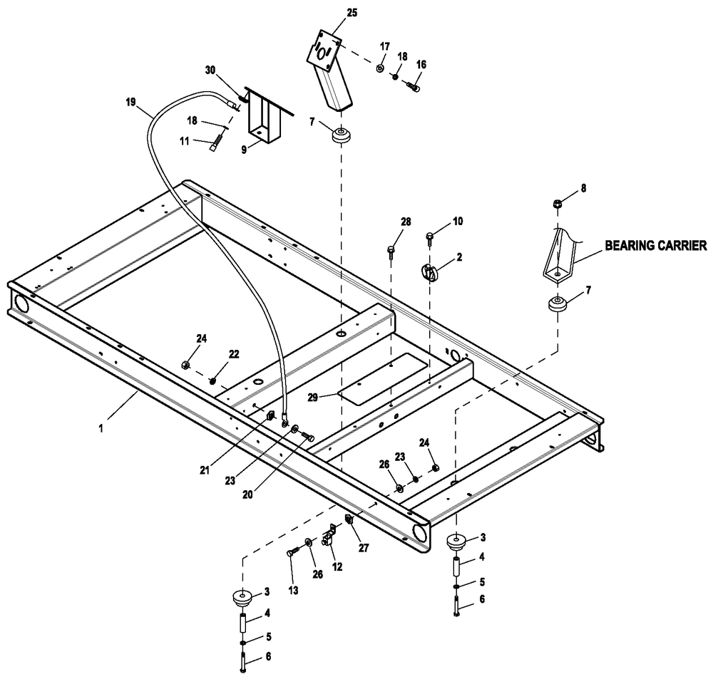 Ev Mtg Base 5.4l G3 Diagram and Parts List for HT04554ANAC (8408435)(2013) Generac Generator