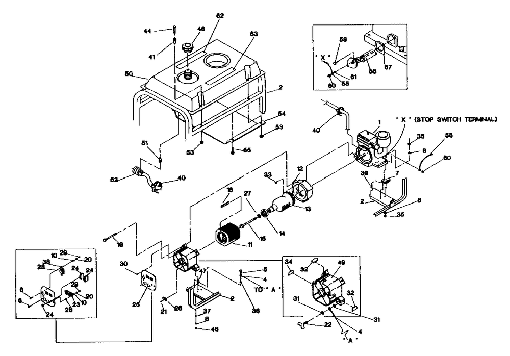 Generator Svt 4200 Diagram and Parts List for SVT2400 (0416-0)(0416-0) Generac Generator