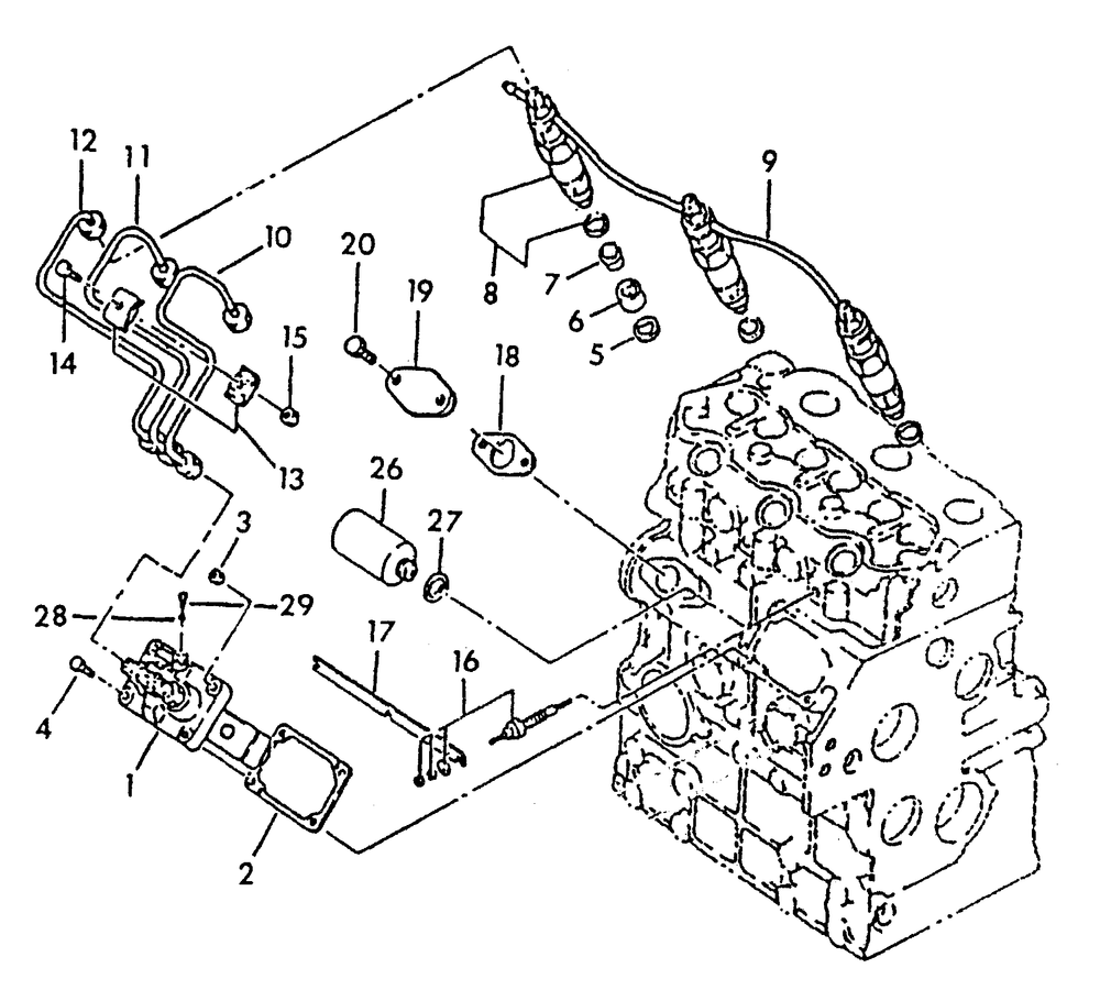 Injector Pump Diagram and Parts List for 9344-2  Generac Generator