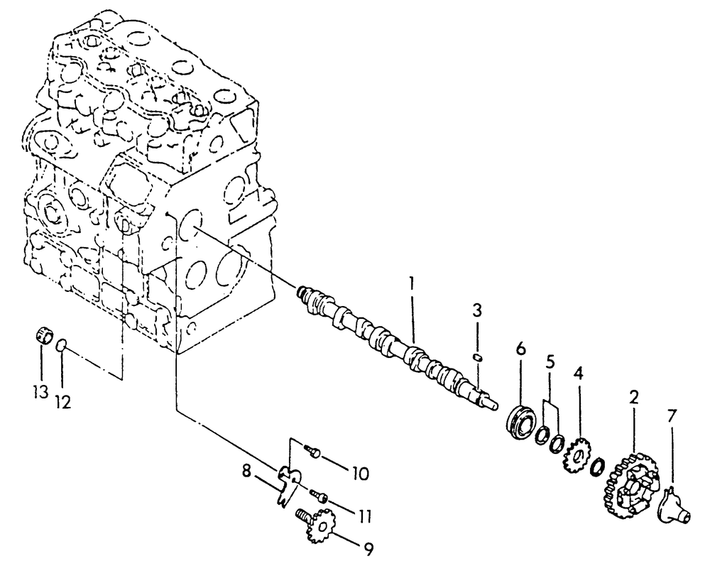 Camshaft Diagram and Parts List for 9025-0  Generac Generator
