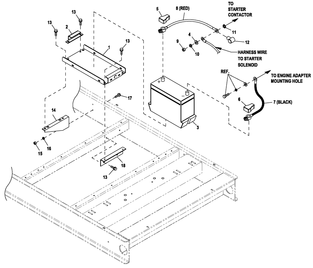 Ev Battery 27f Gear Box 1 Diagram and Parts List for ET10068GVAC (6736177 - 9116450)(2014) Generac Generator