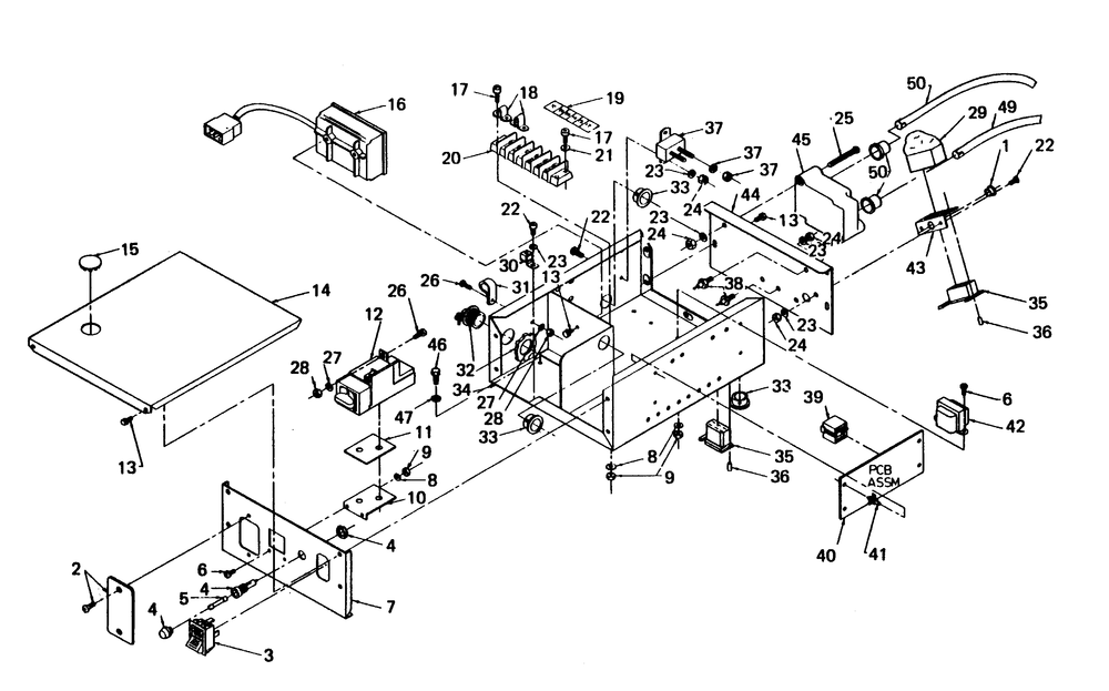 Control Panel Diagram and Parts List for 6931-2  Generac Generator
