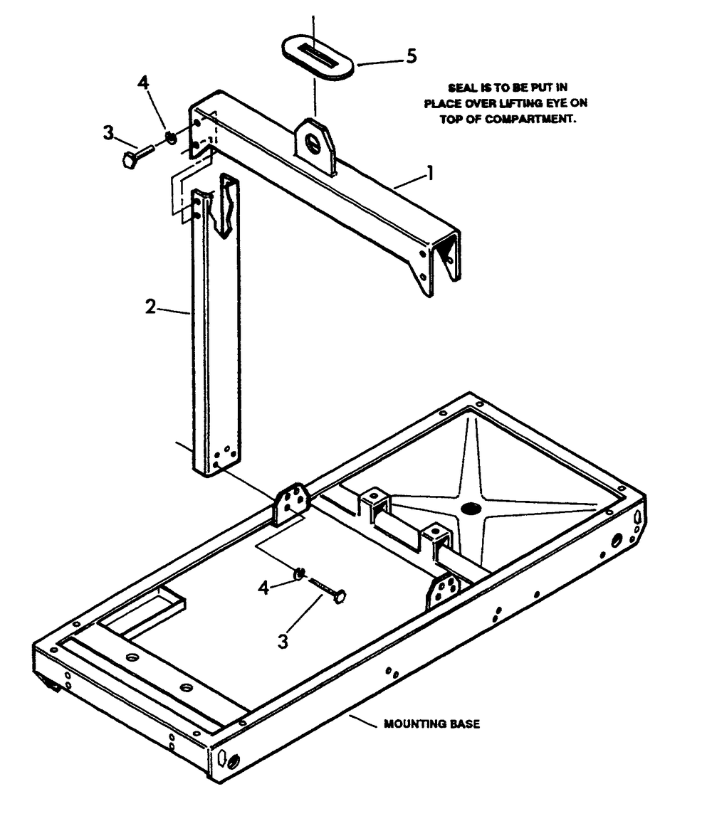 Center Lift Diagram and Parts List for 9469-3  Generac Generator