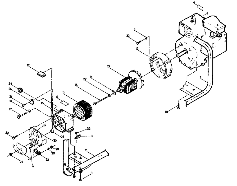 S2400 Generator Model No. 8970-3 Diagram and Parts List for S2400 (8970-3)(8970-3) Generac Generator