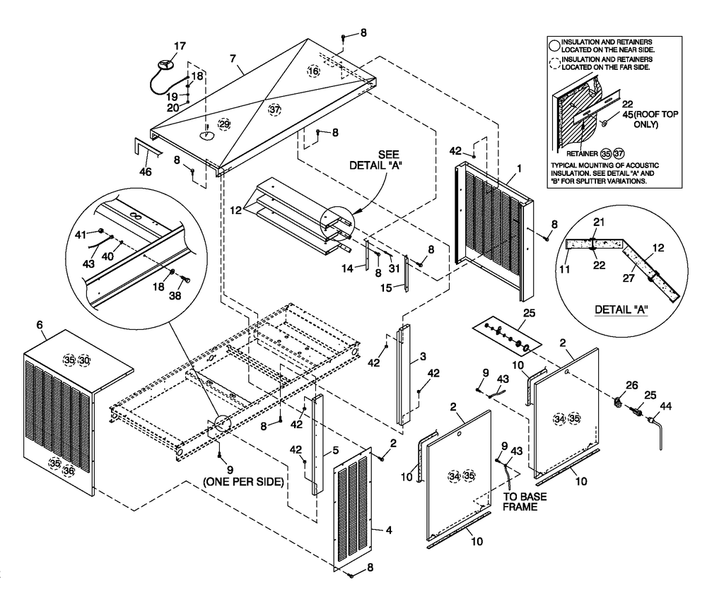 Enclosure C3 Diagram and Parts List for QT04554AVSNA (5439217)(2009) Generac Generator