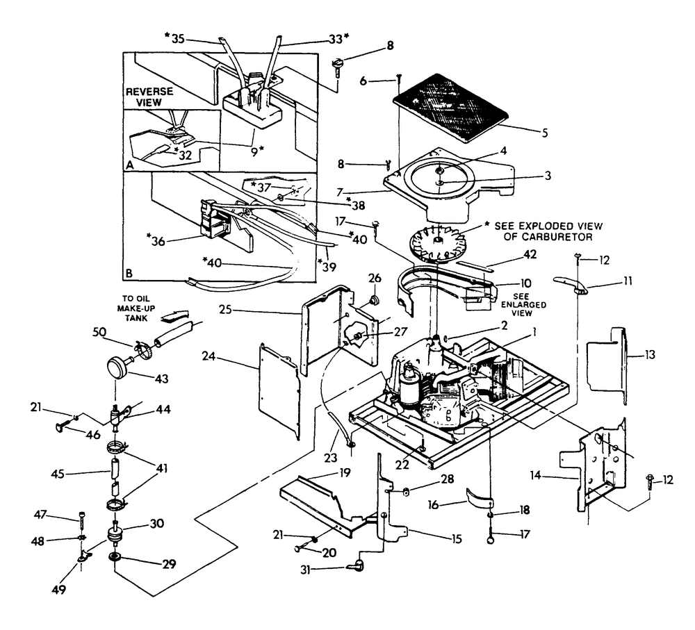 Engine Enclosure Diagram and Parts List for 9067-6  Generac Generator
