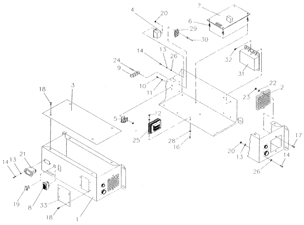 Remote Panel Assembly Diagram and Parts List for 4268-0  Generac Generator