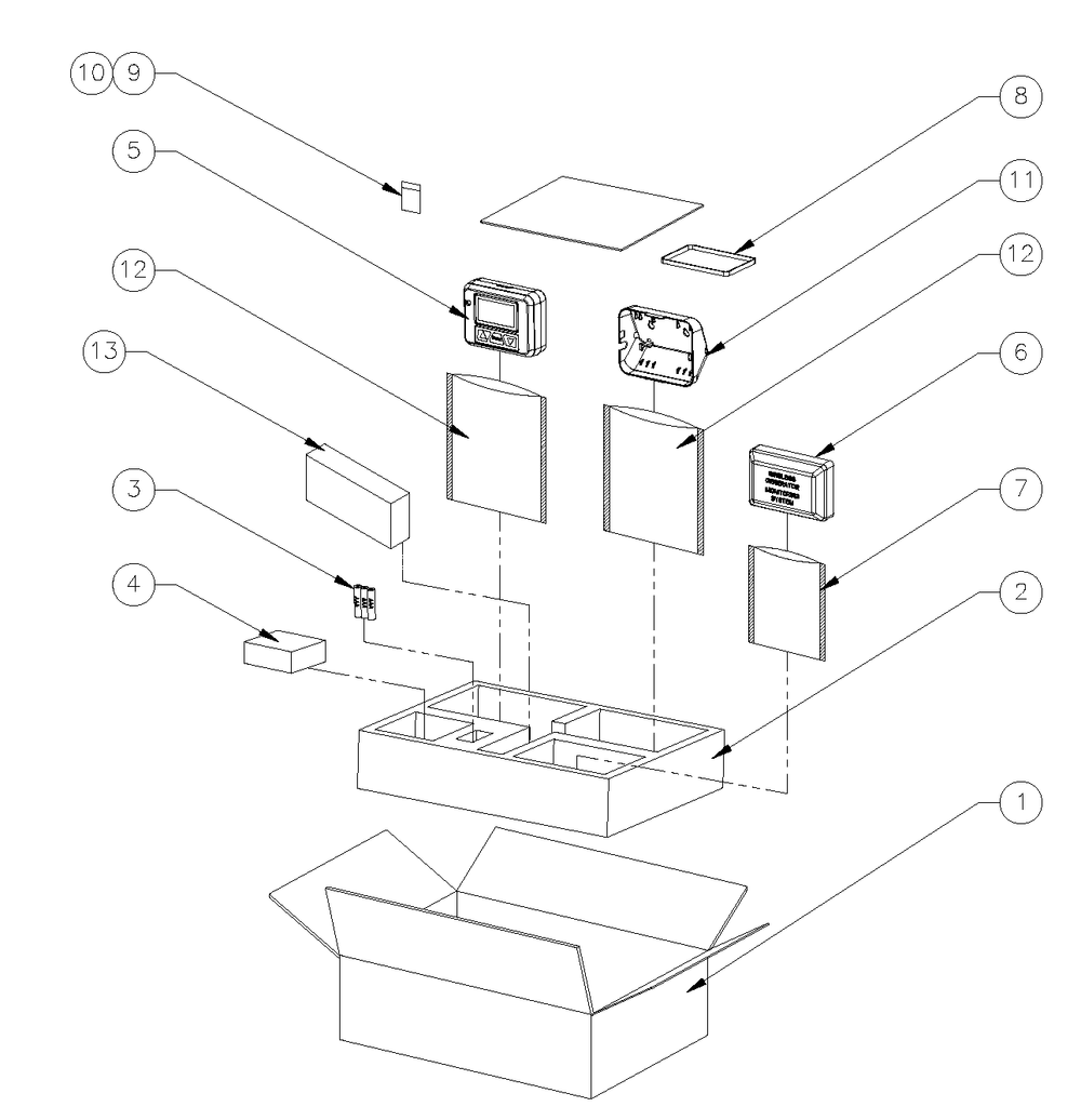 Manual 2010 Adv Wireless Hnywl Diagram and Parts List for HT03524GNAX (6798528)(2011) Generac Generator