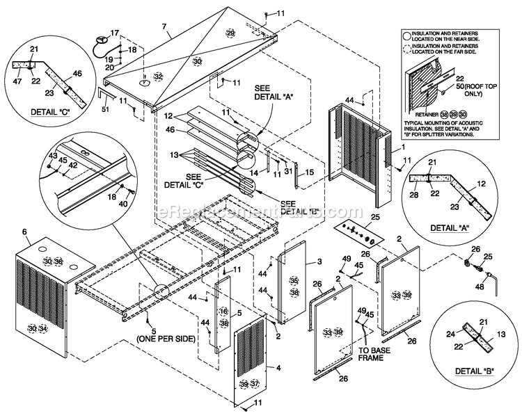 Enclosure C5 Prt Lbl Diagram and Parts List for CT13068GNSN (2808V28689)(2008) Generac Generator