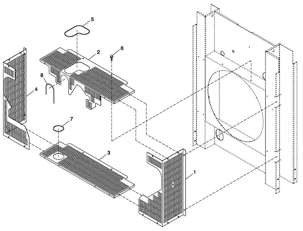 Engine Guards 5.4l/6.8l C3 Diagram and Parts List for QT07068ANANA (5217447)(2008) Generac Generator