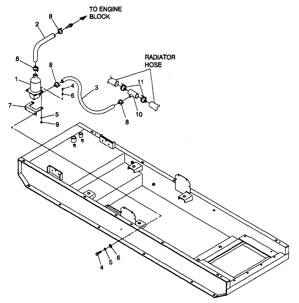 Block Heater Diagram and Parts List for 4364-1  Generac Generator