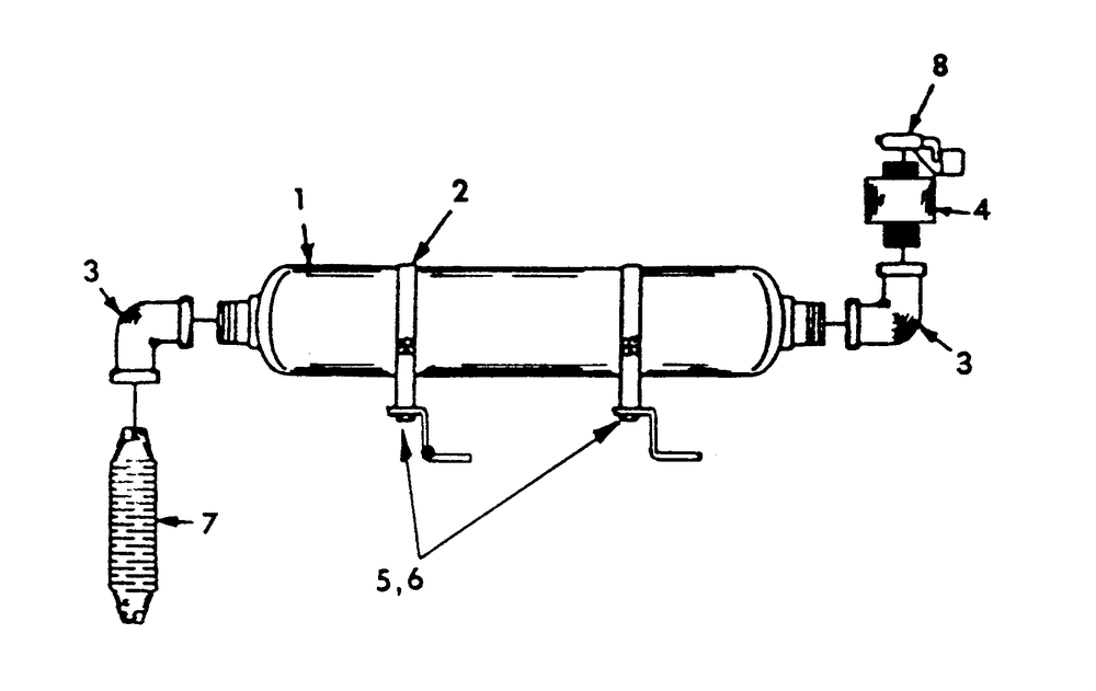 Muffler Diagram and Parts List for 9106-0  Generac Generator