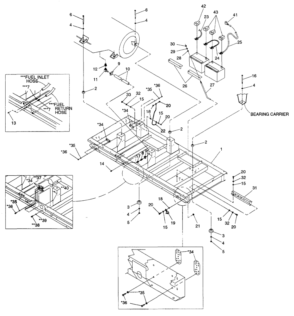 Base Diagram and Parts List for 4588-0  Generac Generator