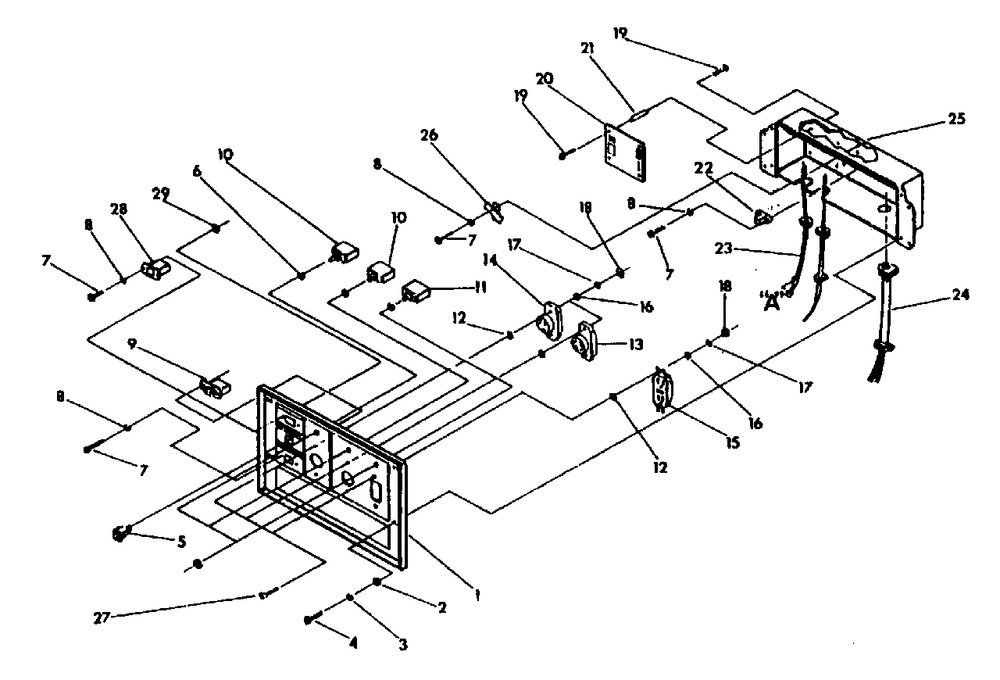 Control Panel Diagram and Parts List for MC5500 (9803-3)(9803-3) Generac Generator
