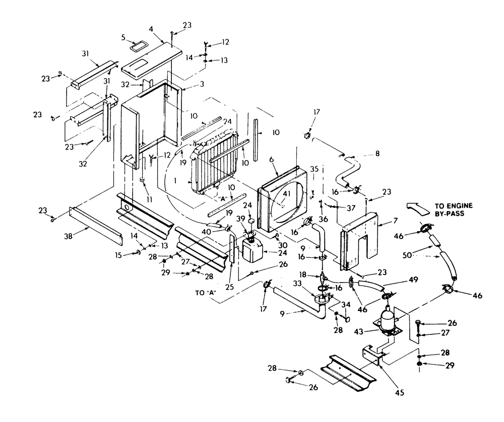 Radiator 4w118e Diagram and Parts List for 9112-7  Generac Generator