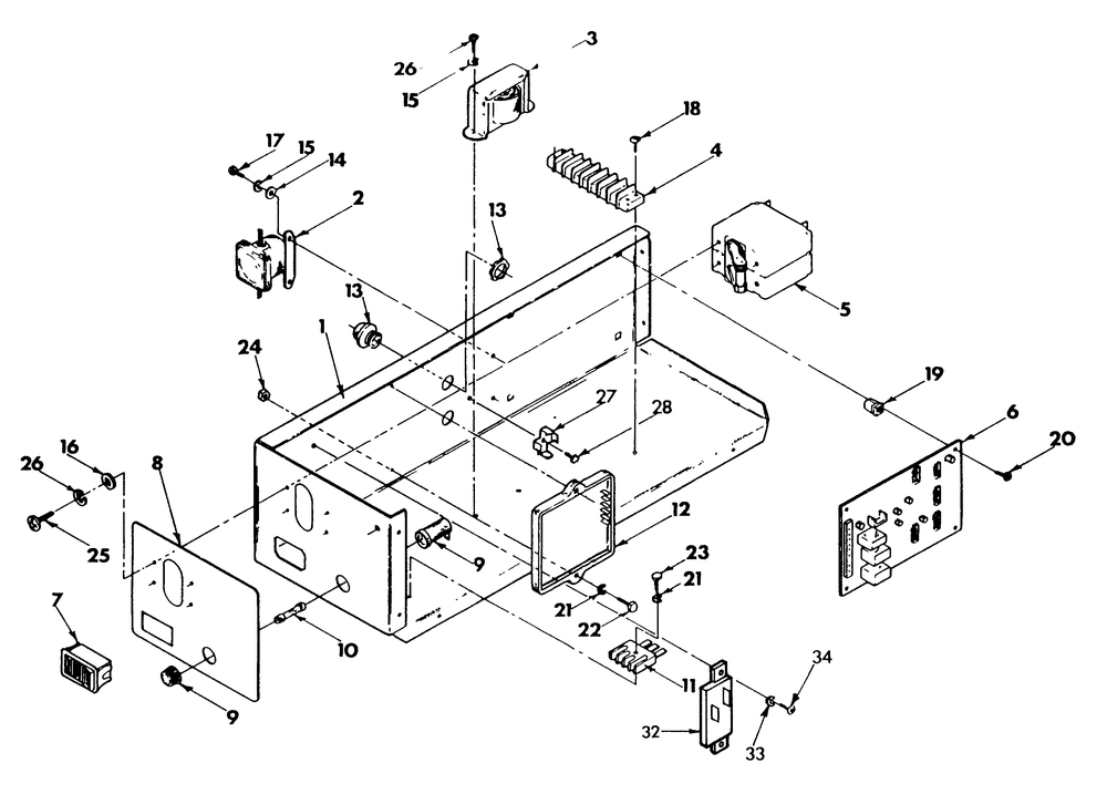Control Panel Diagram and Parts List for 8933-0  Generac Generator