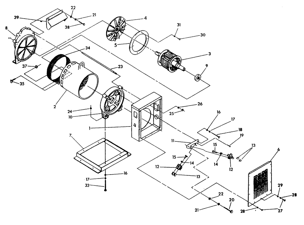 Generator Diagram and Parts List for 9740-1  Generac Generator