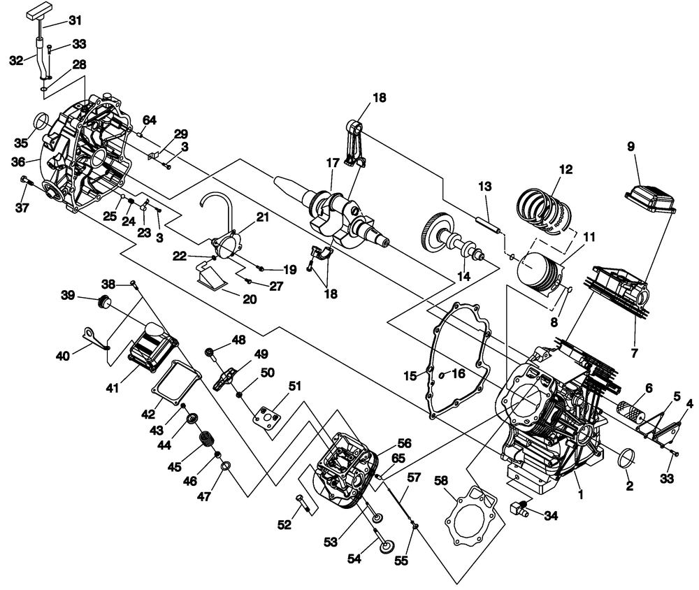 Engine 3 Diagram and Parts List for 0052470 (4913782 - 4933931)(2007) Generac Generator