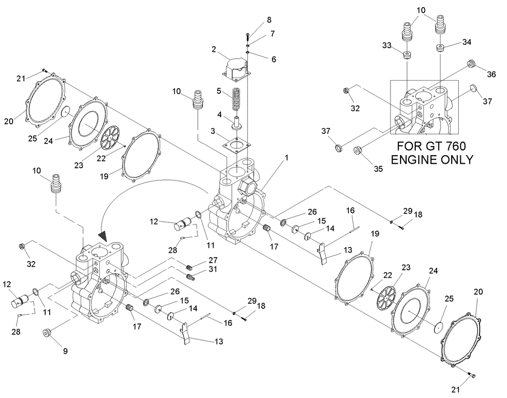 Regulator Diagram and Parts List for 0046920 (3623511 - 3830151)(2014) Generac Generator