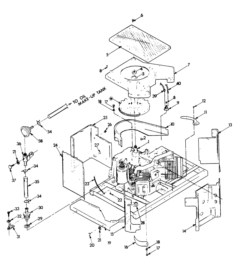 Sheet Metal Diagram and Parts List for 9010-0  Generac Generator