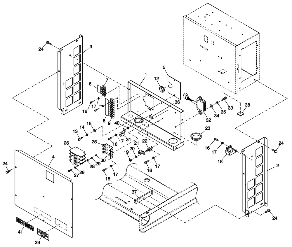 Connection Box Spl Parts Diagram and Parts List for QT02016ANAN (4925925 - 5008941)(2008) Generac Generator