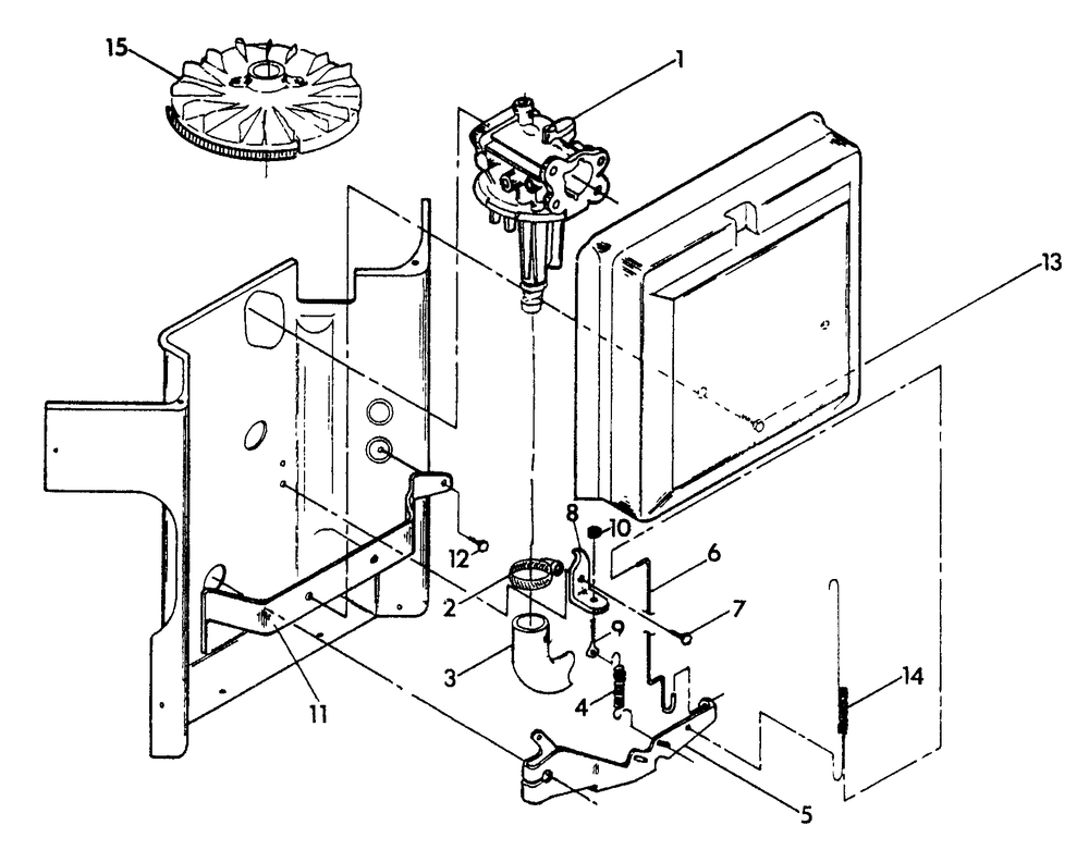 Carburetor Diagram and Parts List for 0864-1  Generac Generator