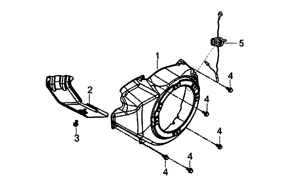 Shroud Diagram and Parts List for 5939-5  Generac Generator