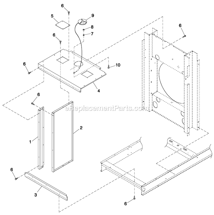 Cooling System 5.4l/6.8l 0/S C3 (2) Diagram and Parts List for QT07068GVSNA (6168590)(2010) Generac Generator