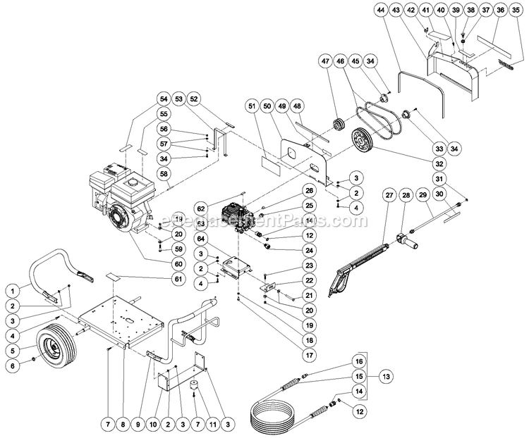 Parts Manual 0062280 Diagram and Parts List for 0062280 (6969631F - 6971305F)(2012) Generac Generator
